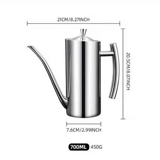קנקן לשמן זית מנירוסטה 700 מ”ל